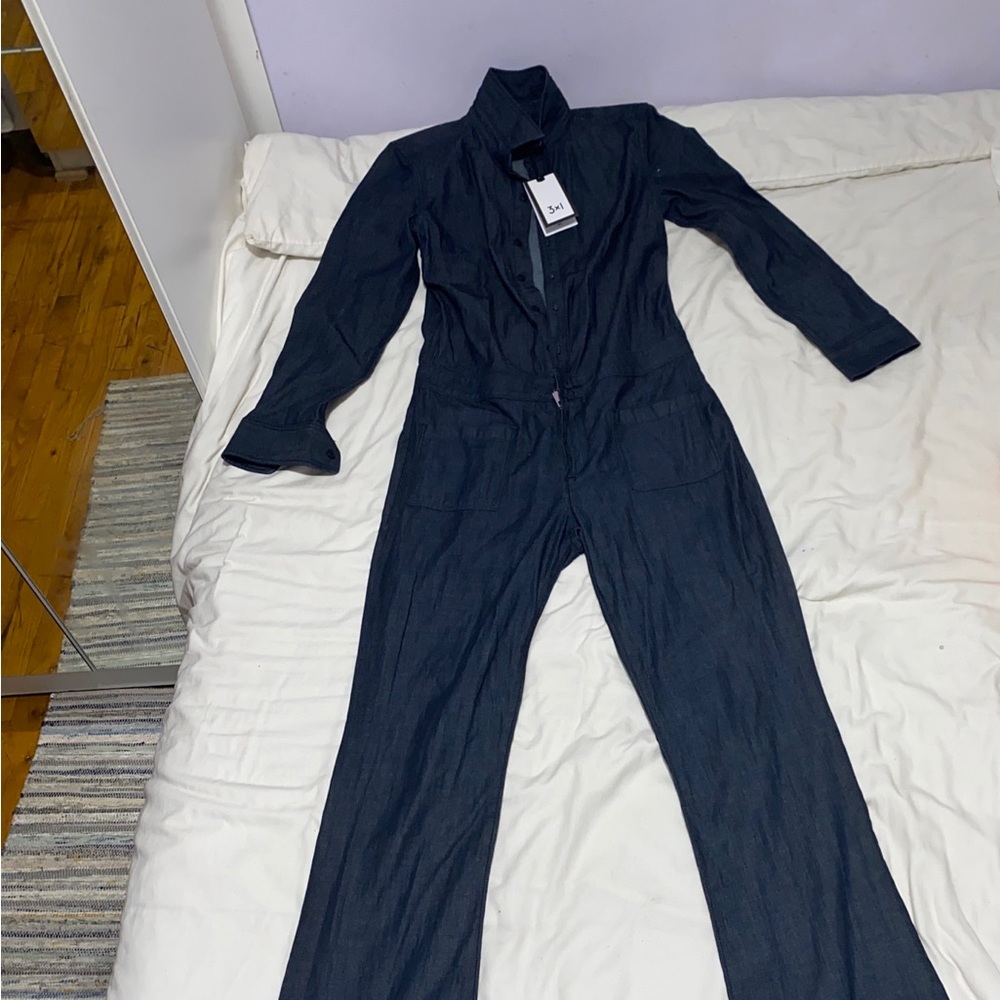 3x1 jeans denim long sleeve jumper admiral size small
